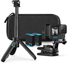 GoPro HERO10 Action Camera with Free Swivel Clip, Digital, Battery & Shorty Tripod (Waterproof, Front & Rear Dual Screen,5.3K60 Ultra HD Video, 23MP Photos, Black